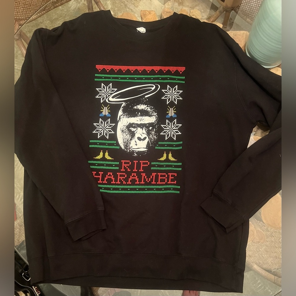 RIP Harambe Sweatshirt 3X